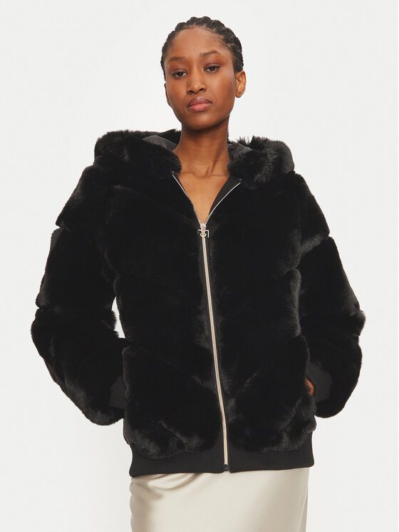 Rinascimento Rinascimento Szőrme CFC0118311003 Fekete Regular Fit