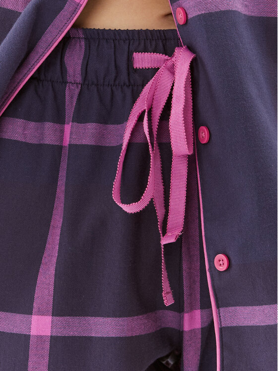 Triumph Triumph Пижама Checks 10216554 Тъмносин Relaxed Fit