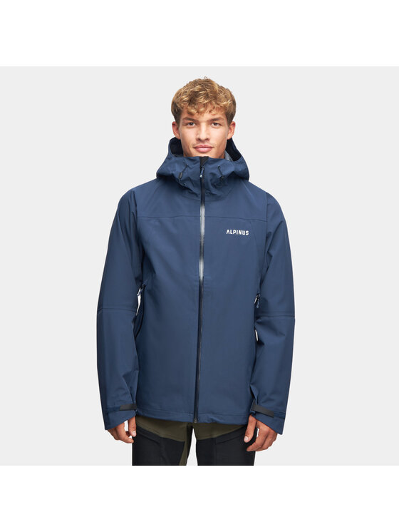 Alpinus Męska Kurtka przeciwdeszczowa, rozmiar S, Granatowa, Collarada