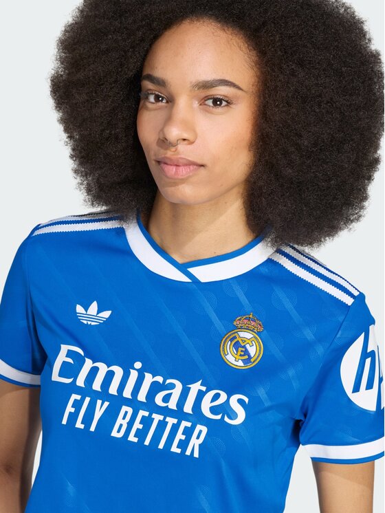 adidas adidas Koszulka techniczna Real Madrid 25/26 Cropped Third Jersey Błękitny Regular Fit