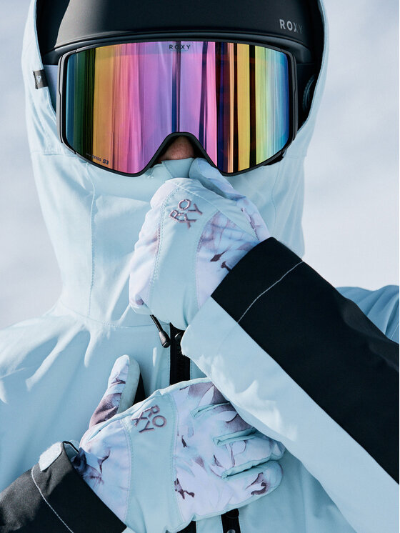 Roxy Roxy Guanti da sci Jetty ERJHN03271 Celeste