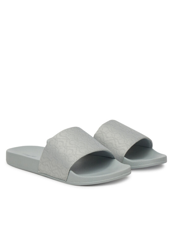 Calvin Klein Calvin Klein Natikače Pool Slide - Jacq HW0HW02420 Siva