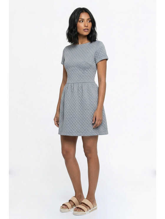 FIGL FIGL Φόρεμα καθημερινό M1366 Γκρι A-Line Fit