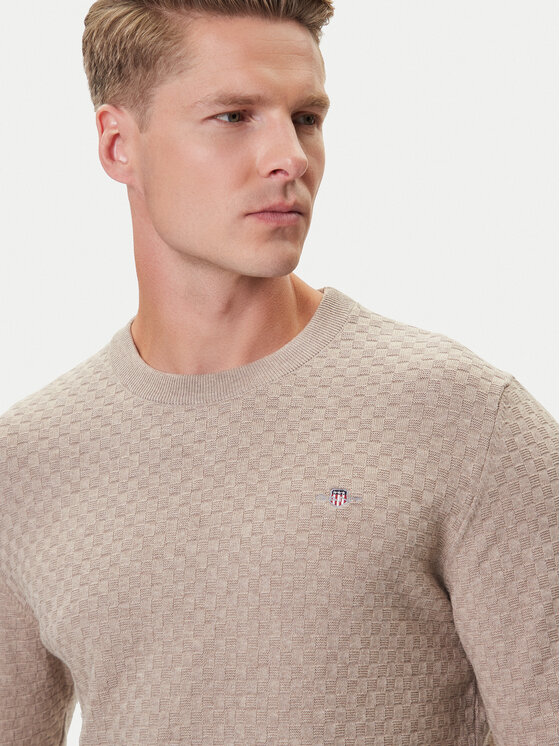 Gant Gant Sveter 8030261 Béžová Regular Fit