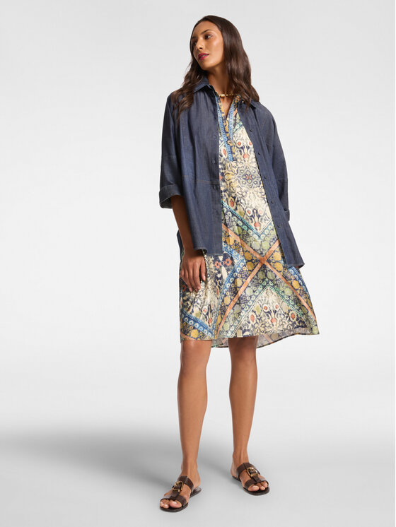 Elena Mirò Elena Mirò Vestito da giorno 7004E000322N002 Blu Regular Fit