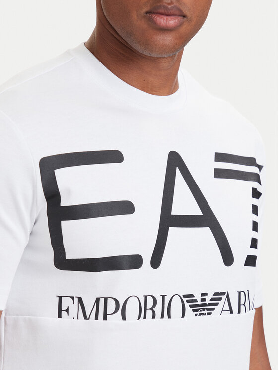 EA7 Emporio Armani EA7 Emporio Armani Tričko 7M002200 AF27188 U0002 Biela Regular Fit