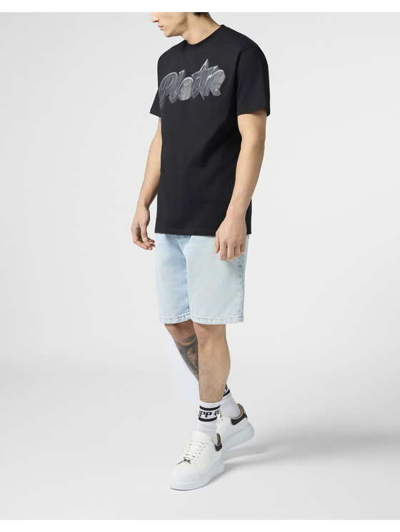 PHILIPP PLEIN PHILIPP PLEIN Szorty jeansowe 30583 Niebieski Loose Fit