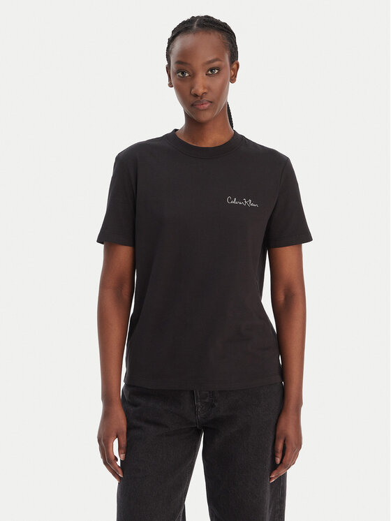Calvin Klein Jeans Calvin Klein Jeans Póló LV047E809G Fekete Classic Fit