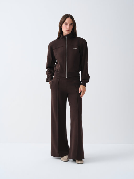 La Mania La Mania Bluza AMAL Brązowy ciemny Basic Fit