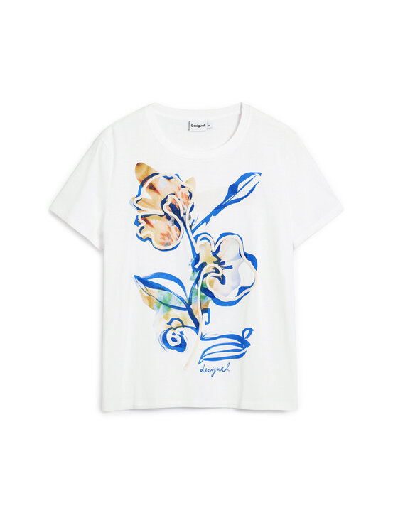 Desigual Desigual T-shirt Zurich 26SWTK38 Bijela Regular Fit