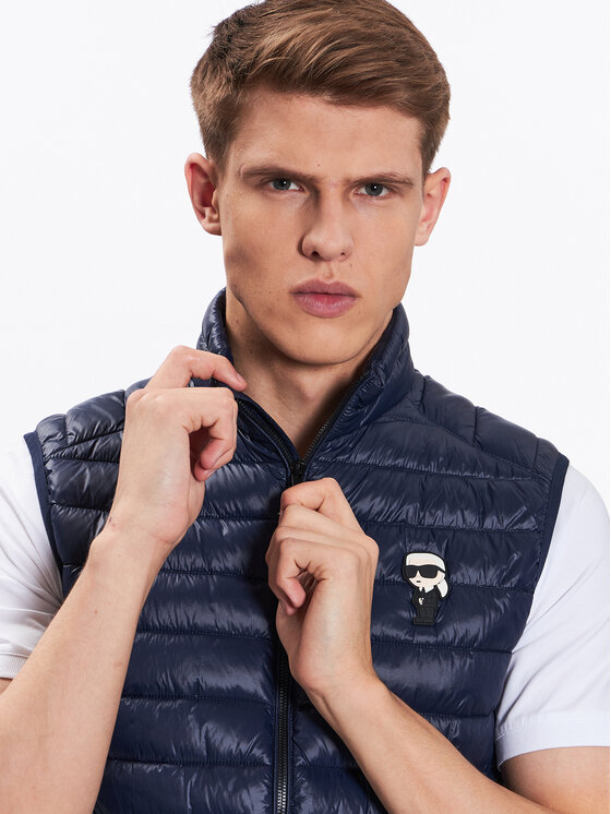 KARL LAGERFELD KARL LAGERFELD Елек 505023 500590 Тъмносин Regular Fit