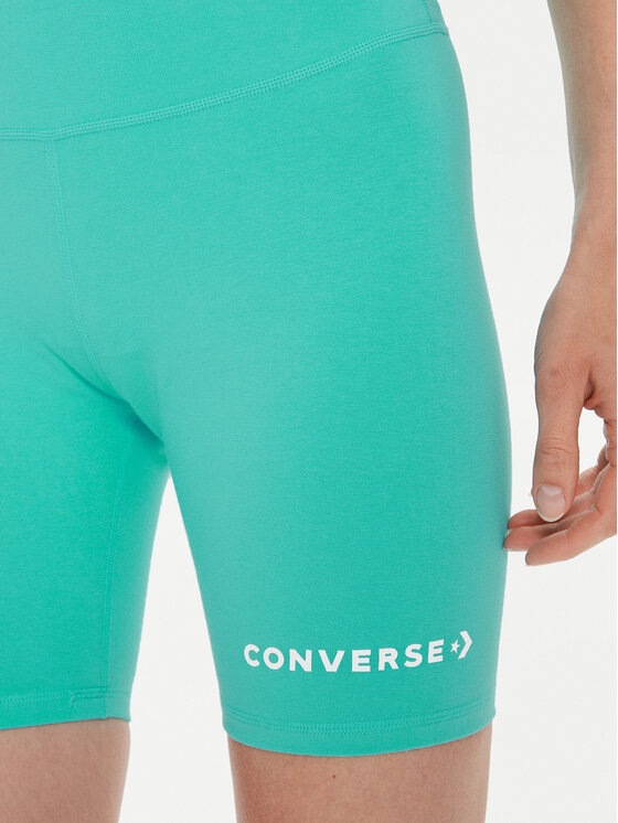 Converse Converse Sportiniai šortai W Wordmark Bike Short 10024539-A12 Mėlyna Skinny Fit