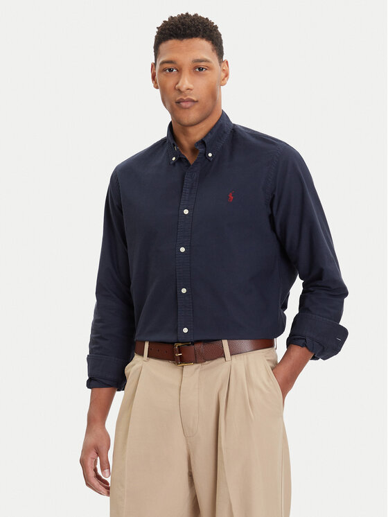 Polo Ralph Lauren Polo Ralph Lauren Cămașă Bsr 710772290 Bleumarin Custom Fit