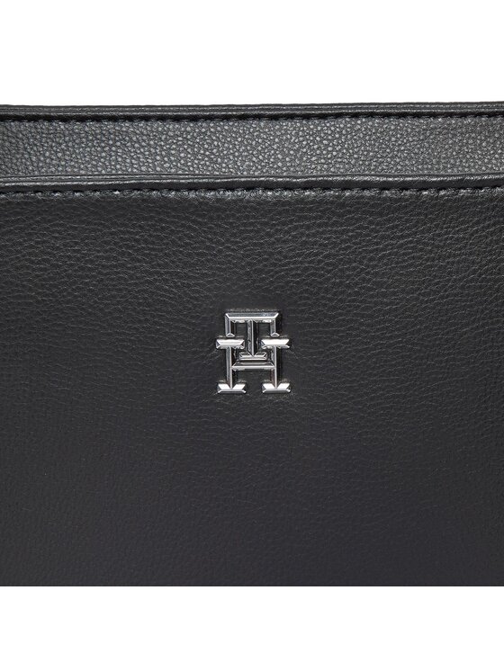 Tommy Hilfiger Tommy Hilfiger Ročna torba Th Essential Sc Tote AW0AW15720 Črna