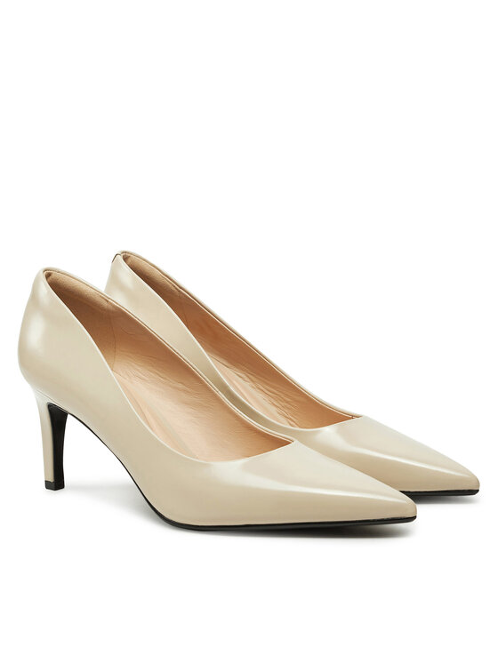 Calvin Klein Calvin Klein Štikle Heel Pump 70 - Brush L HW0HW02446 Bež