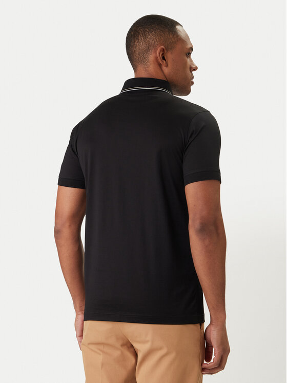 KARL LAGERFELD KARL LAGERFELD Тениска с яка и копчета 745002 562200 Черен Regular Fit