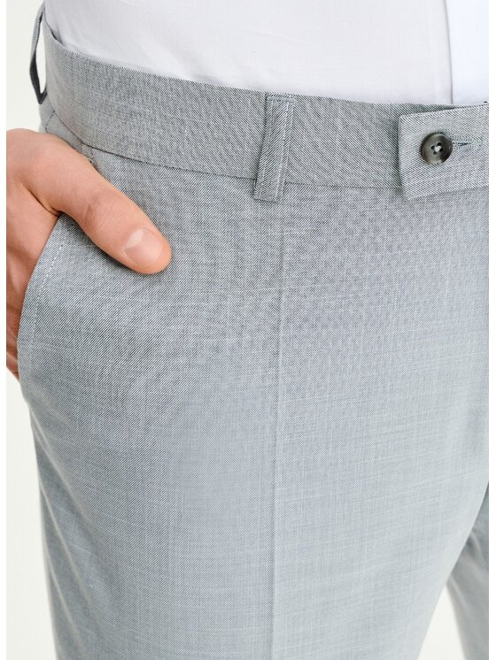 Pako Lorente Pako Lorente Spodnie garniturowe P25SF-6G-032 Szary Super Slim Fit