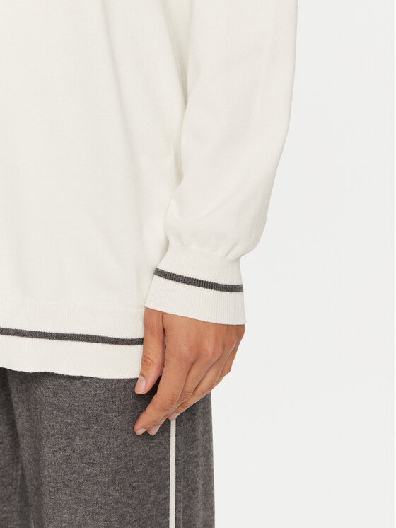 Liu Jo Sport Liu Jo Sport Rollkragenpullover TF4316 MS63M Weiß Regular Fit