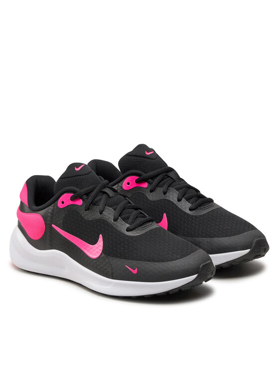 Nike Nike Skriešanas apavi Revolution 7 (GS) FB7689 002 Melns