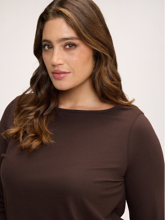Fiorella Rubino Fiorella Rubino T-shirt G0CRL009262N022 Marrone Regular Fit