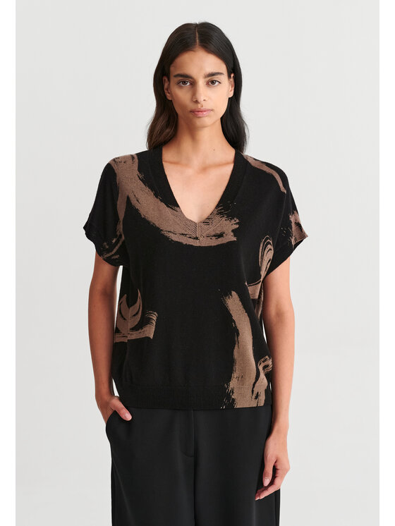 TATUUM TATUUM Sweter HELENA 1 Czarny Classic Fit