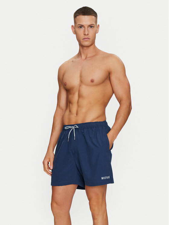 Mustang Mustang Badeshorts Oceanside 1015247 Dunkelblau Regular Fit