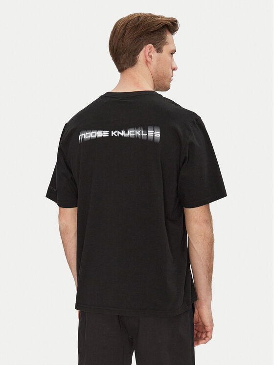 Moose Knuckles Moose Knuckles T-Shirt Maurice M15MT776 Czarny Standard Fit
