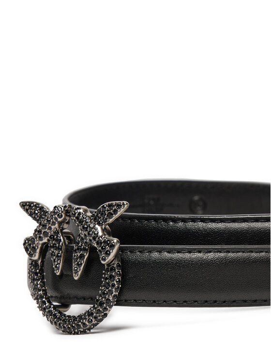PINKO PINKO Pasek Damski Love Berry H2 Belt AI 24-25 PLT01 100143 A2A9 Czarny