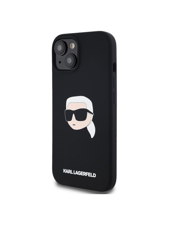 Etui na telefon KARL LAGERFELD, Czarne, Karl Head Print MagSafe