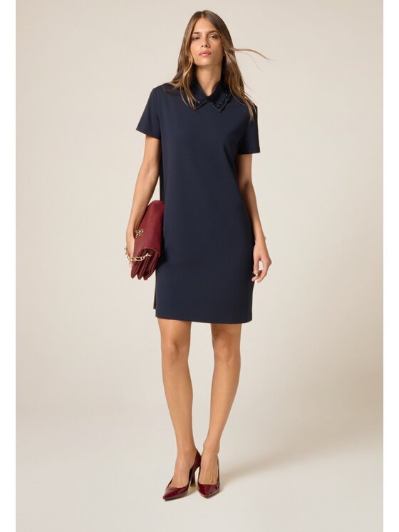 Oltre Oltre Vestito da giorno 7020R004974N034 Blu A-Line Fit