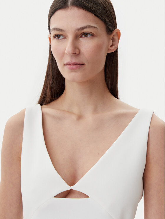 HUGO HUGO Rochie cocktail 50537626 Alb Slim Fit