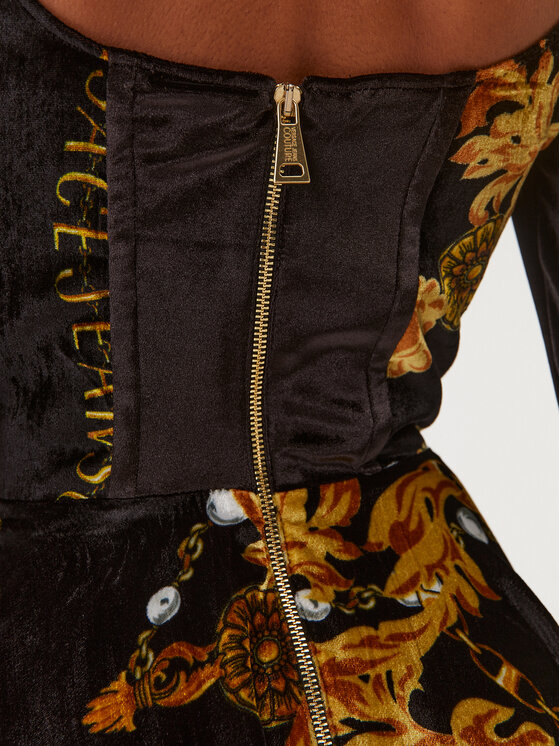 Versace Jeans Couture Versace Jeans Couture Koktejlové šaty 75HAO914 Černá Regular Fit