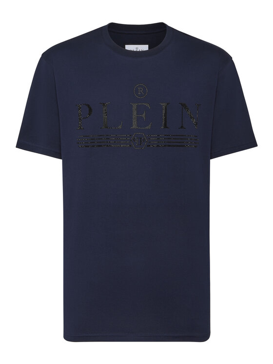 PHILIPP PLEIN PHILIPP PLEIN T-Shirt 14923 Błękitny Regular Fit