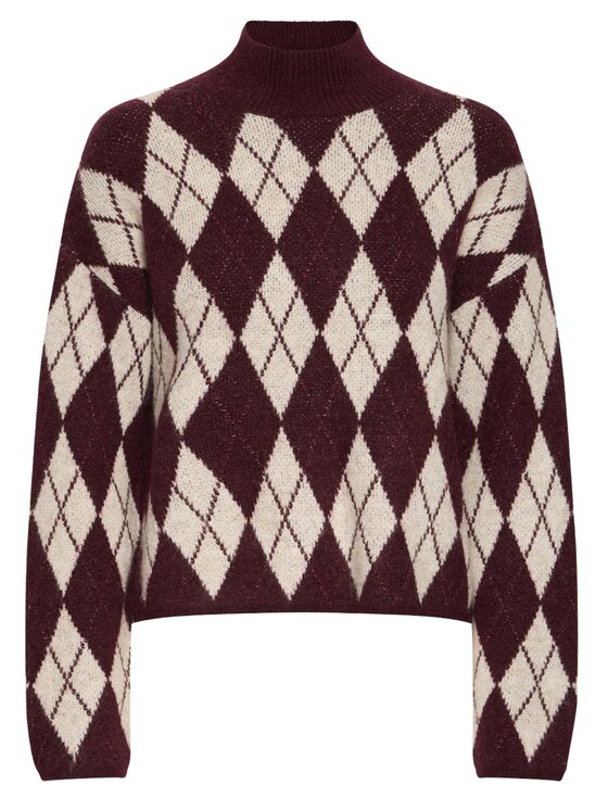 b.young b.young Πουλόβερ Maglione BYNAFTA Μπορντό Regular Fit