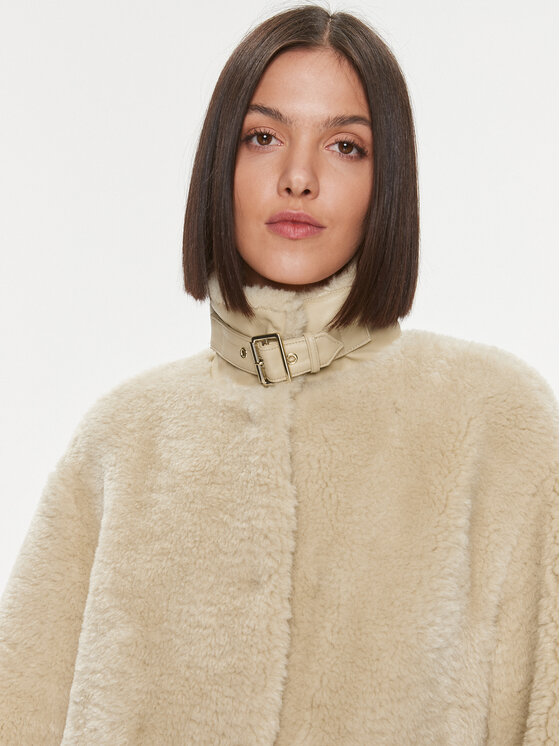Liu Jo Liu Jo Futro MF3176 ES002 Beżowy Relaxed Fit