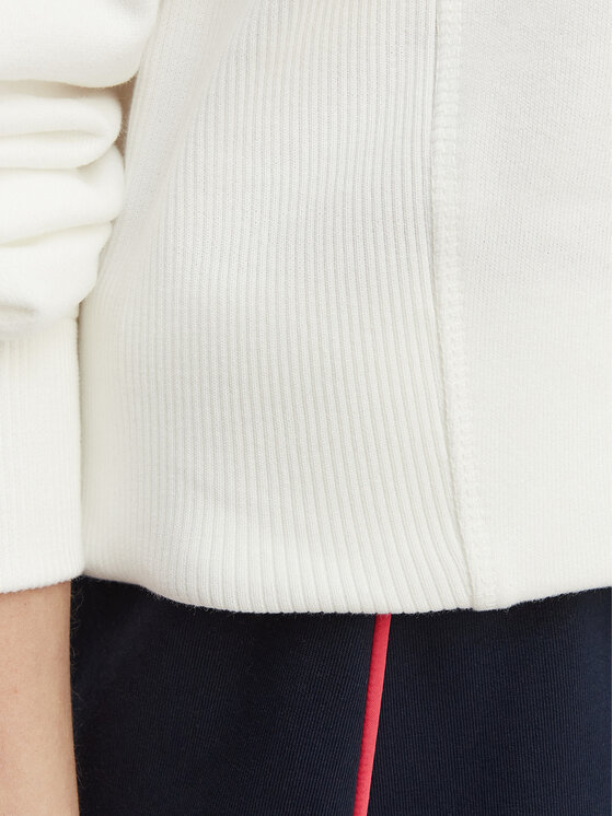 Tommy Jeans Tommy Jeans Felpa Wavy Flag DW0DW22742 Bianco Boxy Fit