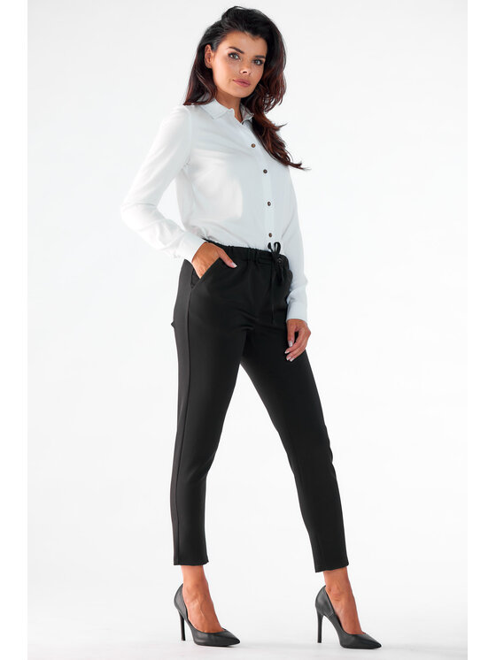 Awama Awama Dámske nohavice A532 Čierna Basic Fit