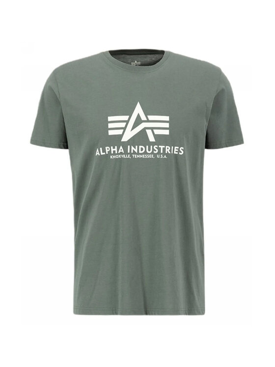 Alpha Industries Alpha Industries T-Shirt AI.100501-432-5XL Zielony Basic Fit