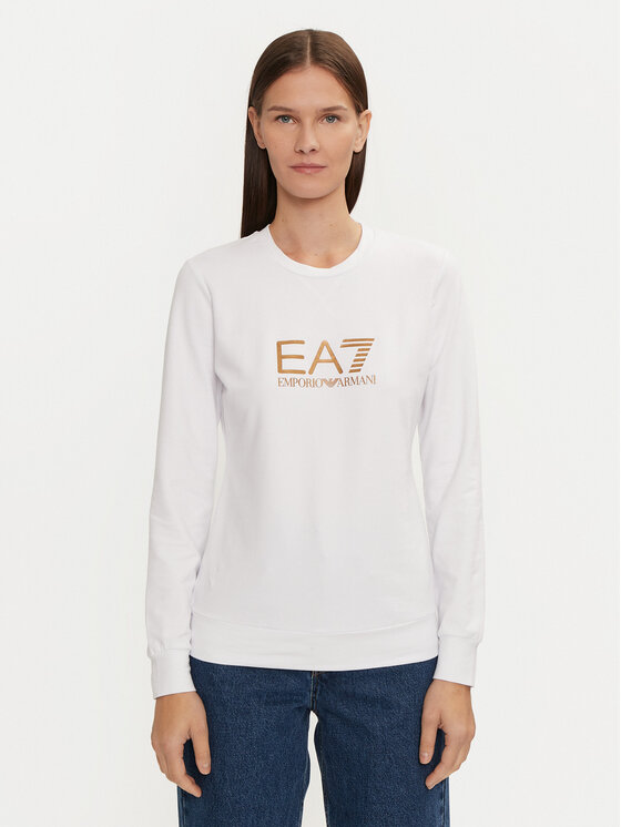 EA7 Emporio Armani Mikina 8NTM35 TJTXZ 0186 Biela Regular Fit