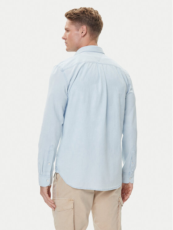 Tommy Hilfiger Tommy Hilfiger Риза MW0MW39431 Светлосиньо Regular Fit