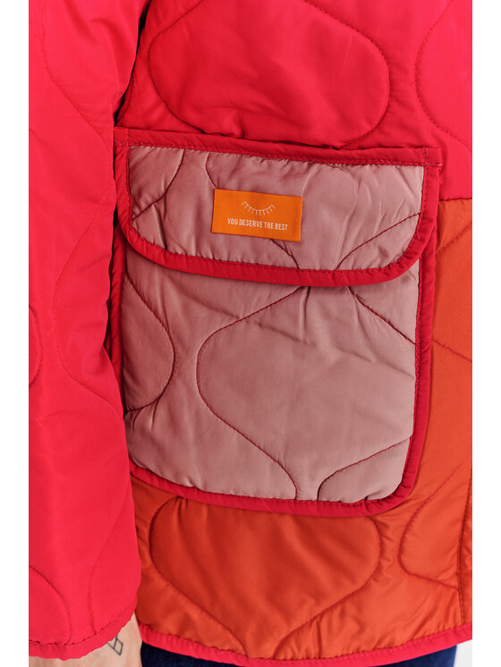 NAOKO NAOKO Kurtka przejściowa Warm Heart Czerwony Regular Fit