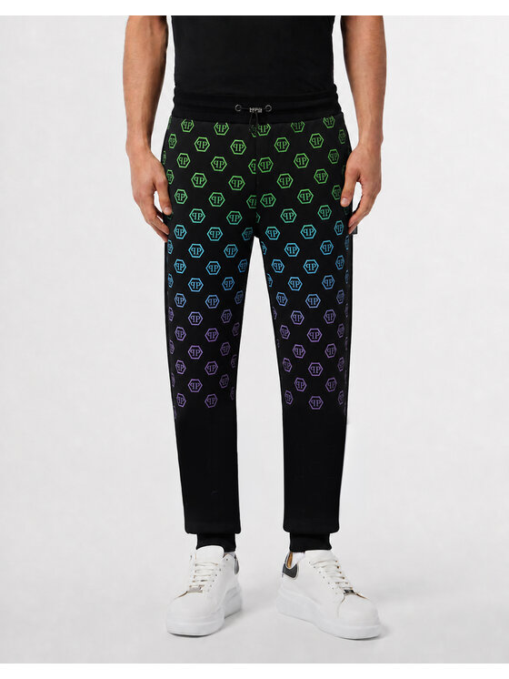 PHILIPP PLEIN PHILIPP PLEIN Teplákové kalhoty 31674 Černá Jogger Fit
