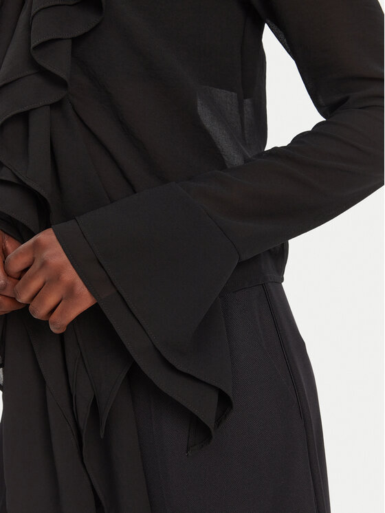 Eleh Eleh Bluse ESS250026 Schwarz Regular Fit
