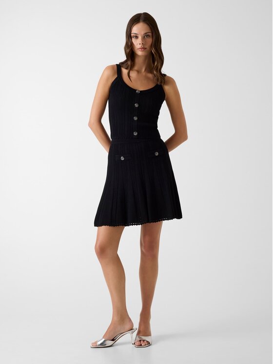Guess Guess Spódnica mini 183312 Czarny Classic Fit