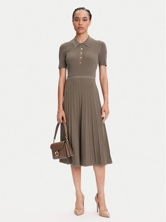 MICHAEL Michael Kors MICHAEL Michael Kors Φόρεμα υφασμάτινο MT5834F33D Μπεζ Regular Fit