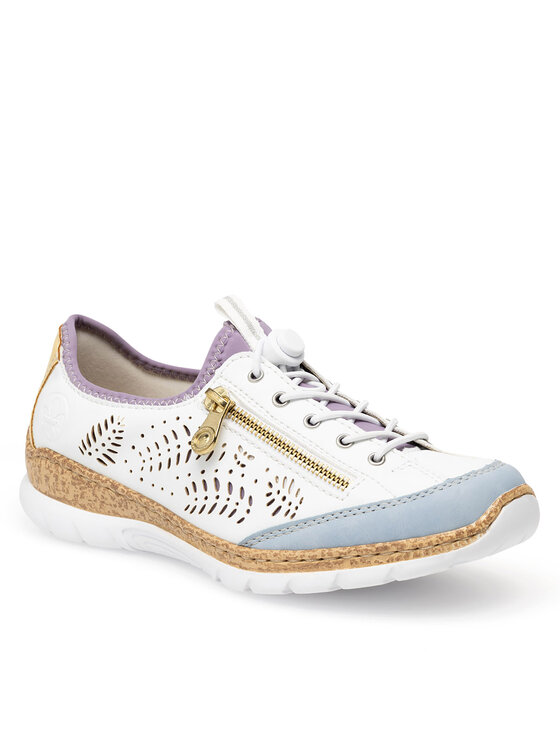 Rieker Rieker Sneakersy N42K6-80 Biały
