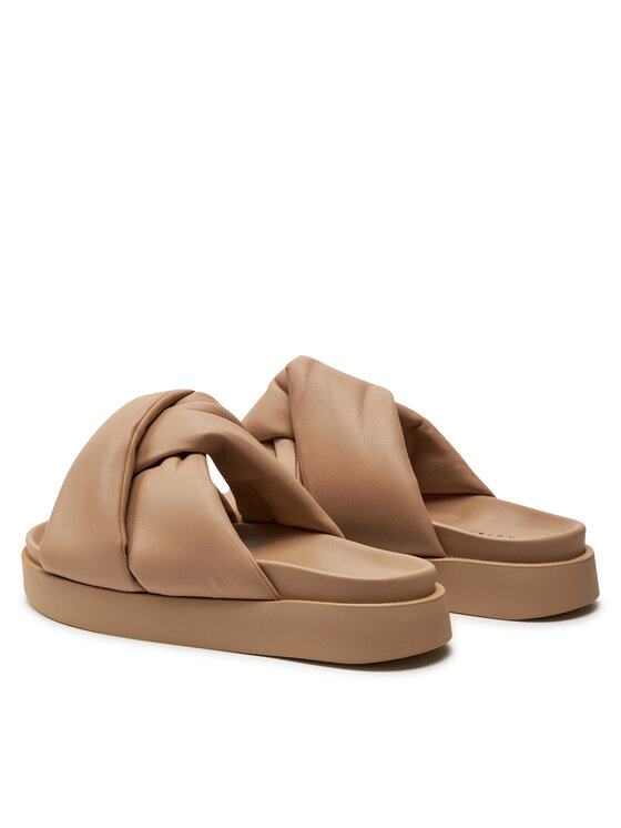 Inuikii Inuikii Klapki Soft Crossed 70104-140 Beżowy