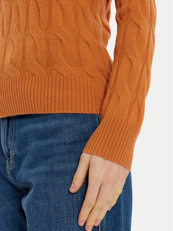 Tommy Hilfiger Tommy Hilfiger Sweter WW0WW43586 Pomarańczowy Regular Fit