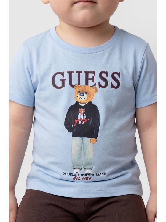 Guess Kids Guess Kids T-Shirt 183054 Modrá Classic Fit