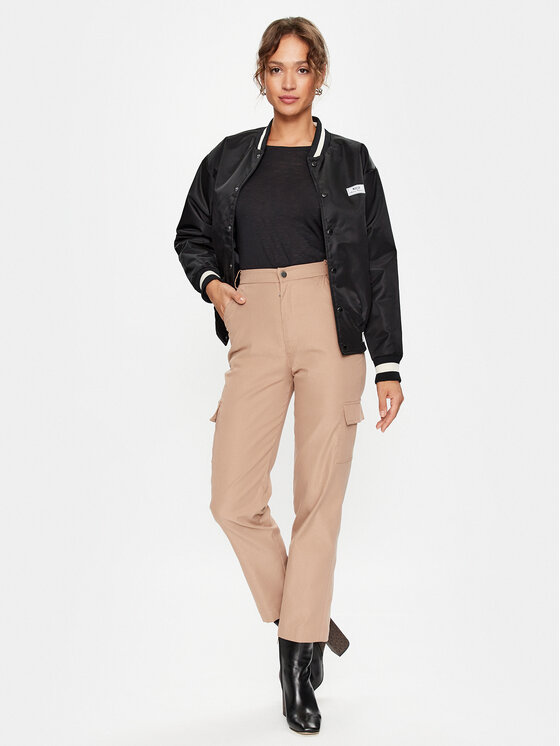 Sisley Sisley Блуза 3FD4L119S Черен Regular Fit